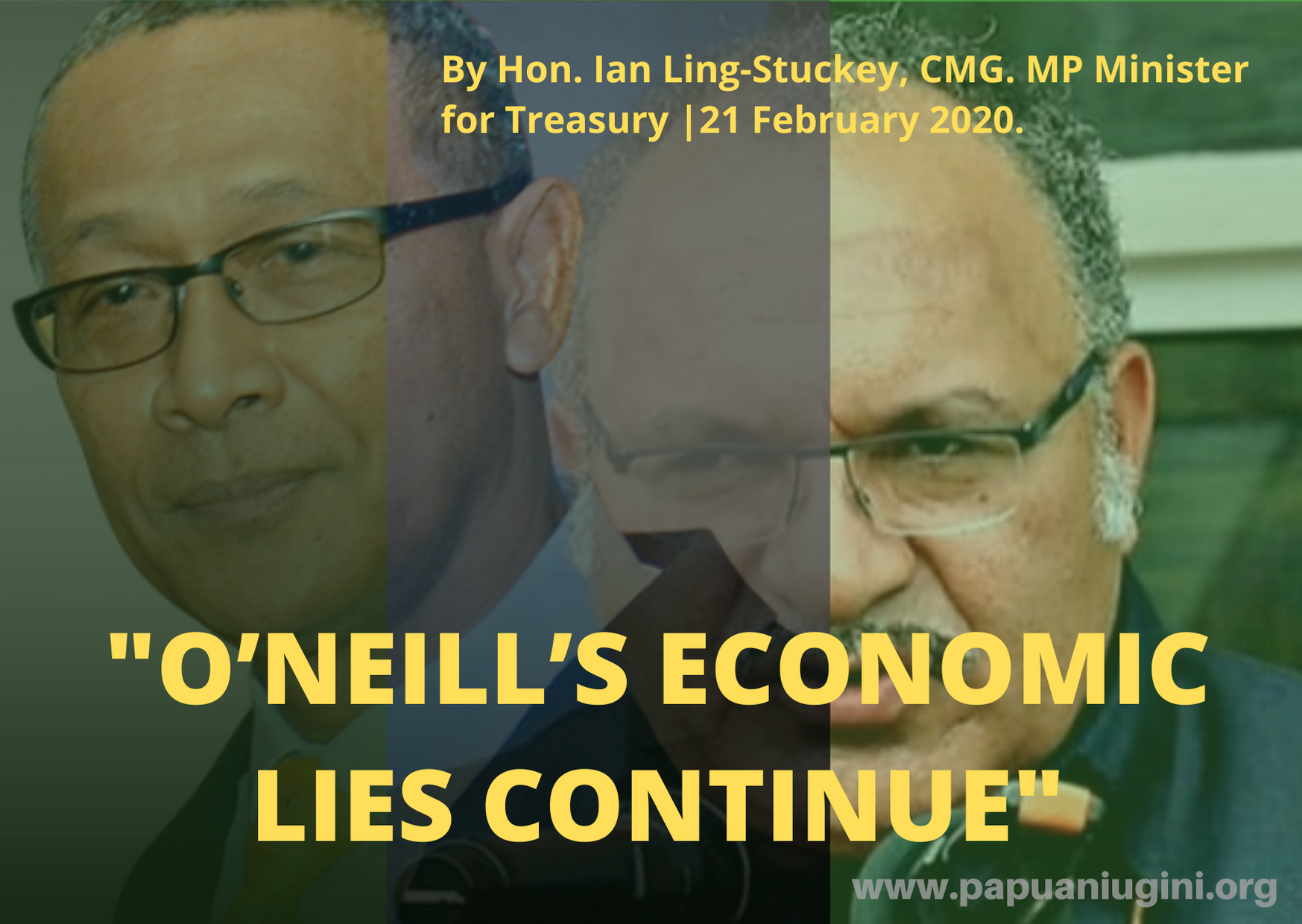 O’NEILL’S ECONOMIC LIES CONTINUE – THE TRUE DEBT STORY PNG NEEDS TO KNOW