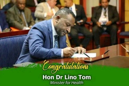 From The Minister for Health, Hon. Dr. Tom Lino To the People of Papua New Guinea