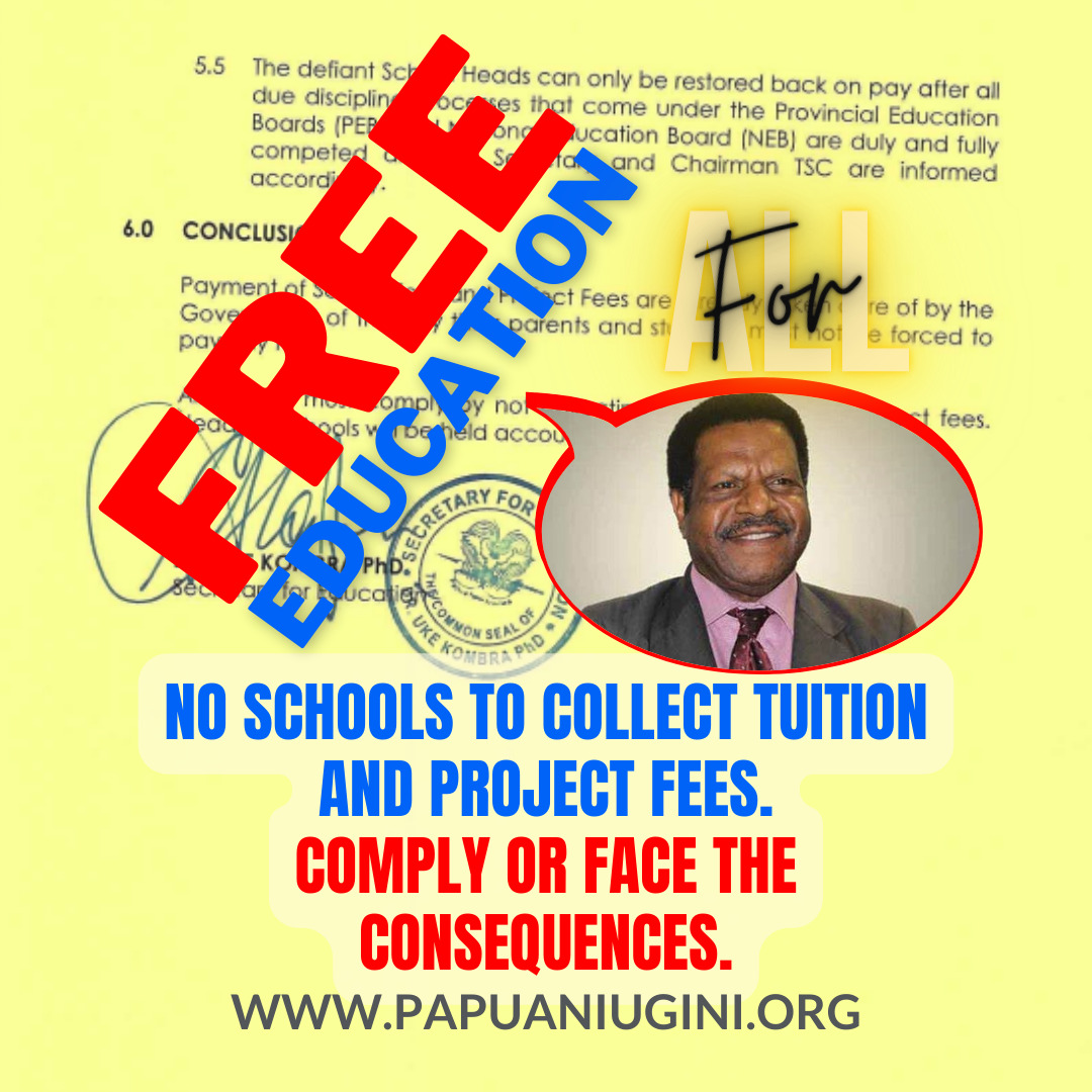 SUSPENSION OF SCHOOL HEADS WHO ARE DEFYING THE GOVERNMENTS’ GTFS POLICY DIRECTIVES BY COLLECTING ILLEGAL SCHOOL FEES AND PROJECT FEES – Free Education
