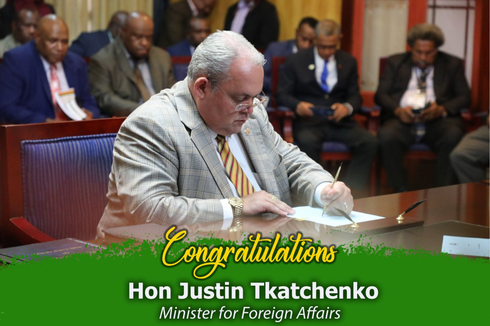 Mr. Justin Tkatchenko is originally from Melbourne Victoria (Australia) and recruited in early 1990's by the then Member of North East late David Unagi to take charge of UPNG Botanical Gardens that was taken over by NCD in 1993. He did not complete year 12 and according to public information provided to Parliament (bio-data), he completed year 11 certificate at Banyule High School, Melbourne in 1988. Banyule High School has since merged with another nearby high school and formed the Viewbank College in 1994.