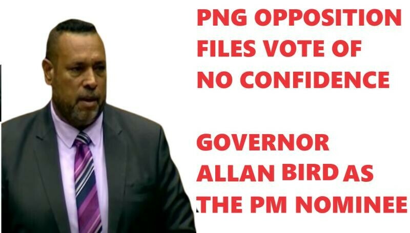 Image of Allan Bird, the nominee for the prime minister's post for the vote of no confidence in papua new guinea.