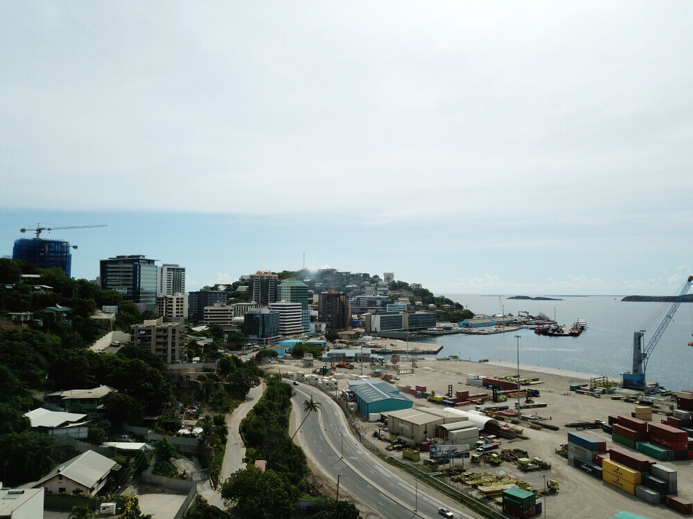 Port Moresby Downtown, the capital city of Papua New Guinea