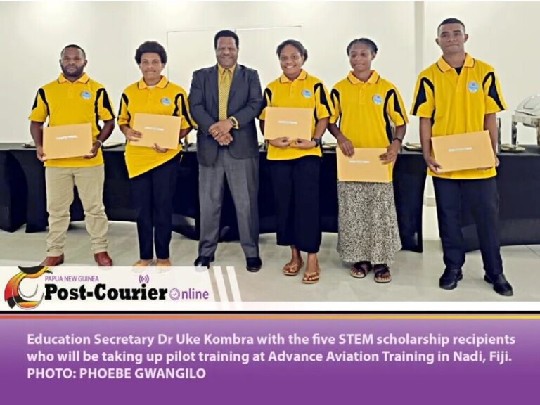 Five top STEM students from Papua New Guinea have left for pilot training in Fiji as part of a government scholarship program that sends 170 students abroad for advanced studies. Papua New Guinea, Fiji, Pacific, STEM