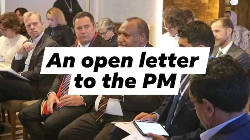 Open Letter to the Prime Minister of Papua New Guinea