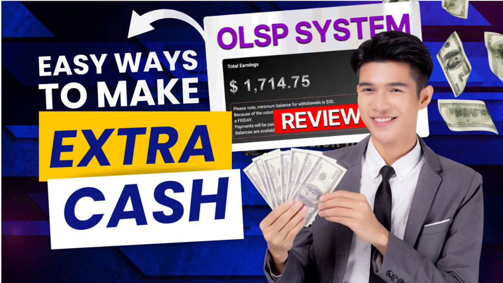 Dashboard showing OLSP affiliate marketing earnings balance and commission options, Dr Jan Jaworski Simbu contract renewal - 