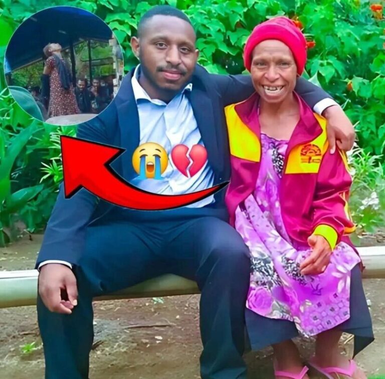 Joel Simon with his mother smiling together on Mother’s Day — a heartfelt photo that became his final tribute before his tragic death in Goroka.