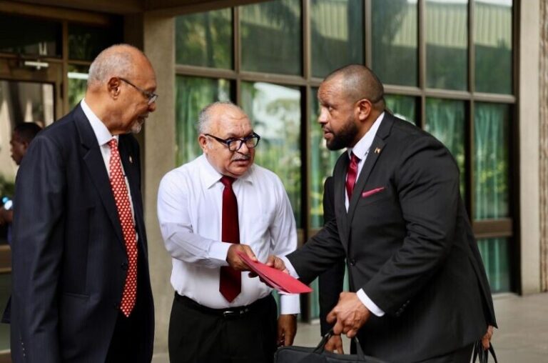 hon james nomane mp addressing papua new guinea's political crisis over the vote of no confidence motion 2025